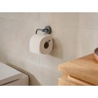 tesa® MOON GREY Toilettenpapierhalter, grau matt, inkl. Klebelösung
