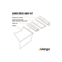 Vango Driveaway Kit for 6mm & 6mm Rails 4m - Kederadapterset Driveaway