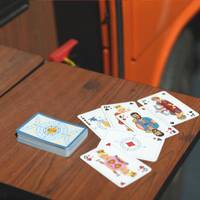 CAMPERGAMES CardBox Mountain - 54 Spielkarten für Camper in einer magnetischer Blechdose - Spiele