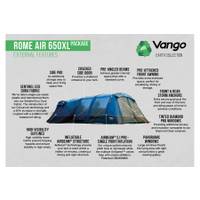 Vango Rome Air 650XL Package inkl. Unterlage - Familienzelt