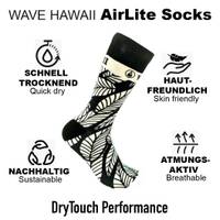 WAVE HAWAII AirLite DryTouch Socks Design 9, L-XL - EU: 42-46, US: 9-13 - Socken