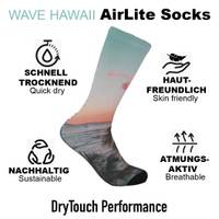 WAVE HAWAII AirLite DryTouch Socks Design 4, L-XL - EU: 42-46, US: 9-13 - Socken
