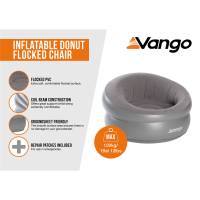 Vango Inflatable Donut Flocked Chair - Aufblasbarer Stuhl